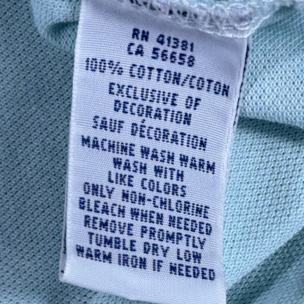 Polo Ralph Lauren Mens XXL Light Blue Knit Oxford Short Sleeve Polo Small Stain